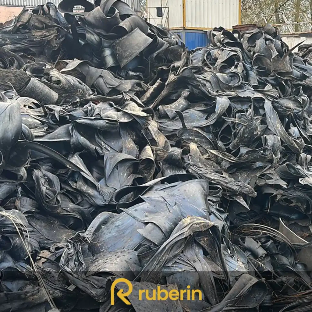 Steel friction material with embedded steel wires, ideal for energy recovery and industrial rubber recycling applications.